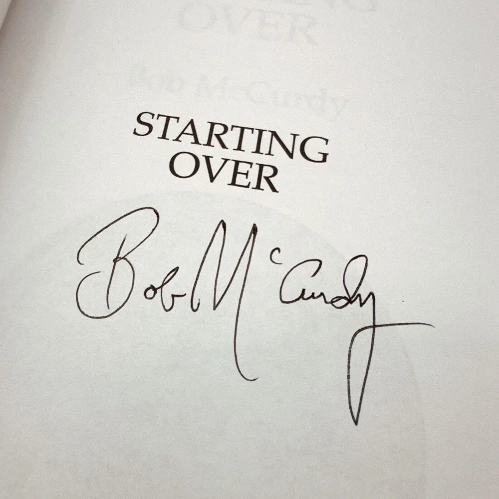 Starting‎ Over Bob McCurdy Andy McLeod Mystery SIGNED Trade Paperback